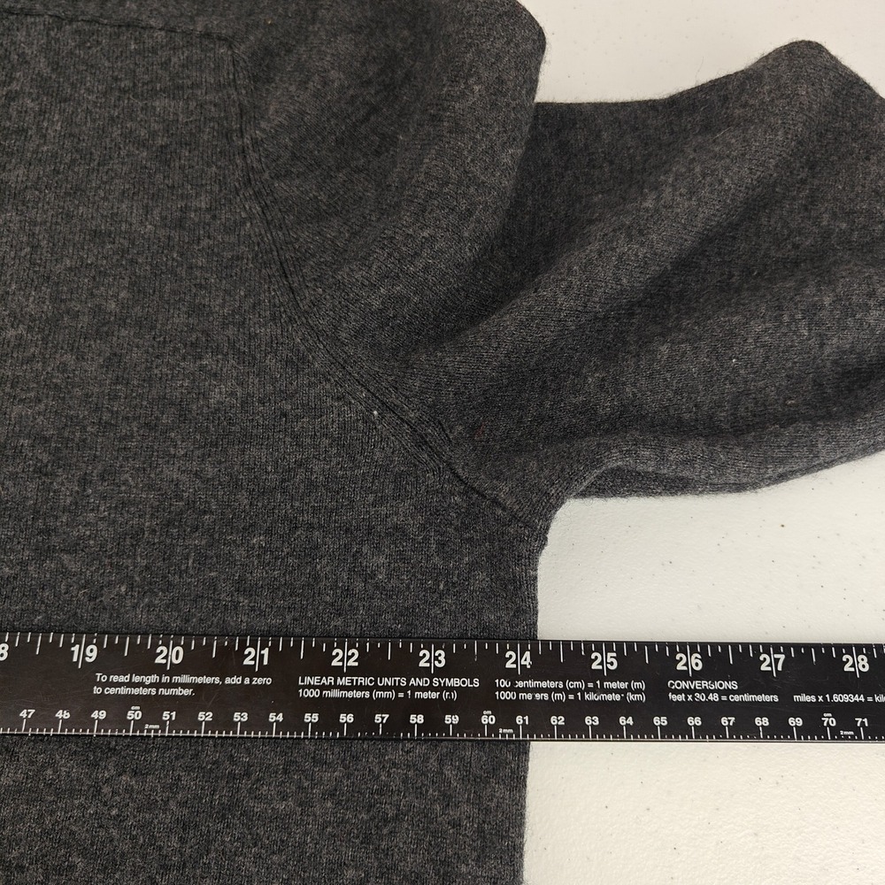 Mack‎ Weldon Tech Cashmere V Neck Sweater Mens XL Dark Gray Merino Wool Blend - Picture 6 of 10